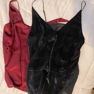 ❤️🖤Like new Velvet J Brand Red & Black Tops❤️🖤
